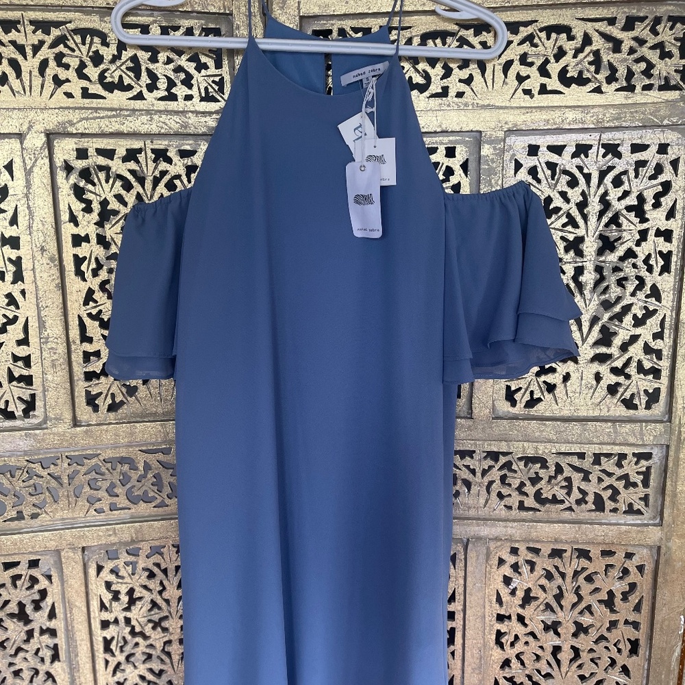 Open shoulder Lilac dress